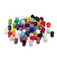 Vernickelt Glasperlen, Lampwork, plattiert, nachhaltiges & Mini & DIY, keine, 4mm, verkauft von Tasche