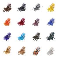 Opaque Lustrous Glass Seed Beads, Lampwork, Round, plated, durable & Mini & DIY 2mm 