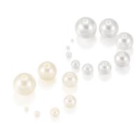 ABS Plastic Pearl Beads, Round, DIY 