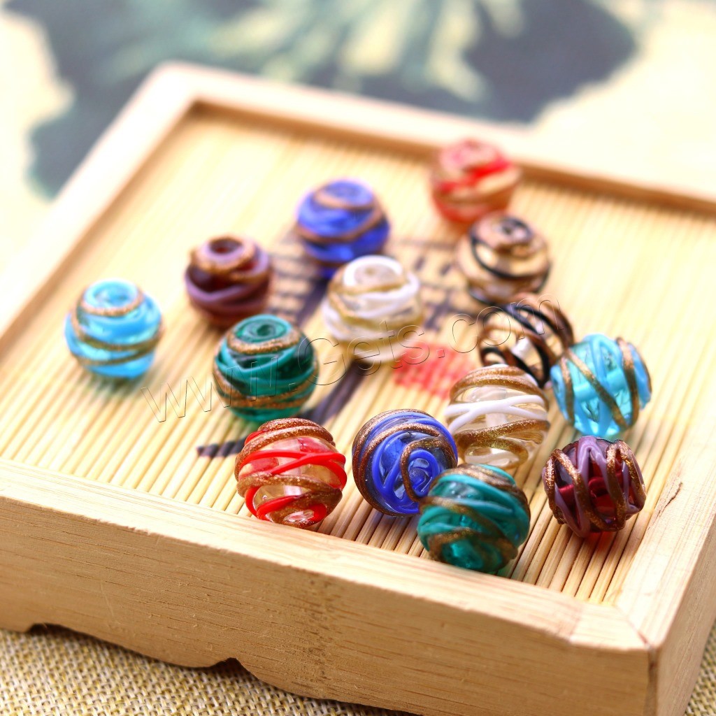 Perles Murano granuleuses , chalumeau, DIY & normes différentes pour le choix, plus de couleurs à choisir, Trou:Environ 1.6mm, Vendu par PC