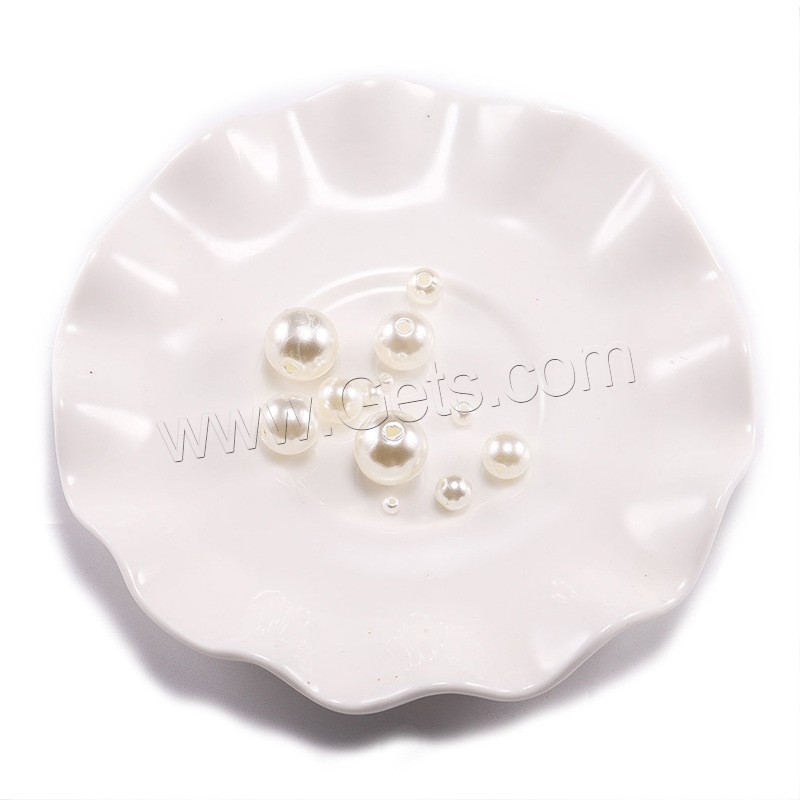 ABS-Kunststoff -Perlen-Korn, ABS-Kunststoff-Perlen, rund, DIY & verschiedene Größen vorhanden, keine, verkauft von Tasche