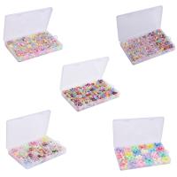 Kinder-DIY Saiten-Perlen-Set, Acryl, verschiedene Stile für Wahl, keine, 190x130x22mm, verkauft von Box