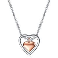Titanium Steel Jewelry Necklace, with 2inch extender chain, Heart, plated, adjustable & oval chain & with letter pattern & for woman Approx 19.7 Inch 