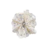 Hair Snap Clips, Lace, with Zinc Alloy, for woman & hollow 