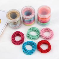 Elastic Hair Band, Elastic Thread, durable, mixed colors, 9.5cmx5.3cm 