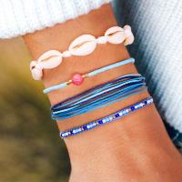 Fashion Create Wax Cord Bracelets, with Seedbead, fashion jewelry, mixed colors 