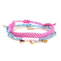 Mode créer Bracelets cordon de cire, corde de cire, bijoux de mode, couleurs mélangées, Vendu par fixé