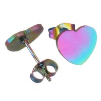 Stainless Steel Stud Earring, Heart, fashion jewelry & for woman 