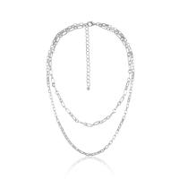 Fashion Multi Layer Necklace, Zinc Alloy, with 2.75 inc extender chain, plated, for woman & multi-strand 33cm,40cm Approx 15.74 Inch 