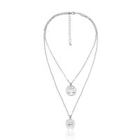 Multi слой ожерелье, цинковый сплав, с 2.75 inch наполнитель цепи, Другое покрытие, Женский & многонитевая, Много цветов для выбора, 33cm,48cm, длина:Приблизительно 18.89 дюймовый, продается Strand