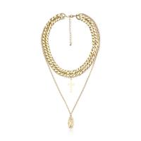 Fashion Multi Layer Necklace, Zinc Alloy, with 2.75 inch extender chain, plated, for woman & multi-strand 38cm,52cm Approx 20.47 Inch 