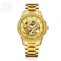 Men Wrist Watch, Stainless Steel, with Glass, Chinese movement, plated, Life water resistant & for man & luminated & with rhinestone 