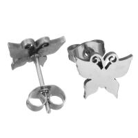 Stainless Steel Stud Earring Set, Butterfly, fashion jewelry & for woman 