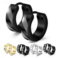 Stainless Steel Huggie Hoop Earring, plated, fashion jewelry & Unisex 