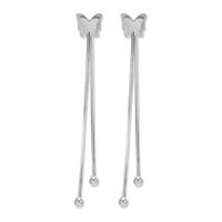 Titanium Steel Drop Earring, plated, fashion jewelry & for woman 