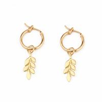 Huggie Hoop Drop Earring, Zinc Alloy, fashion jewelry & for woman, gold 