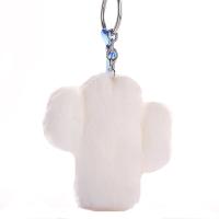 Zinc Alloy Key Clasp, Plush, with Zinc Alloy, Opuntia Stricta, portable & for woman 