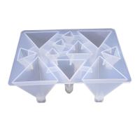 Juego de moldes de epoxi DIY, silicona, Triángulo, chapado, Sostenible, Vendido por UD