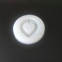 Juego de moldes de epoxi DIY, silicona, Corazón, Sostenible, 60x60x10mm, Vendido por UD