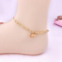 Zinc Alloy Anklet, with 2inch extender chain, Elephant, silver color plated, oval chain & for woman 10mm Approx 9 Inch 