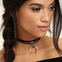 Fashion Choker Necklace, Zinc Alloy, fashion jewelry, black 