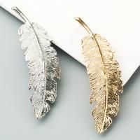 Hair Barrettes, Zinc Alloy, Feather, plated, fashion jewelry & for woman nickel, lead & cadmium free 