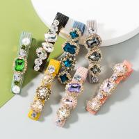 Alligator Hair Clip, Zinc Alloy, with Plastic Pearl, plated, fashion jewelry & for woman nickel, lead & cadmium free 