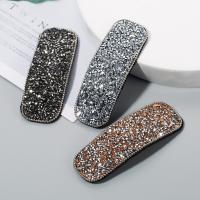 Hair Snap Clips, Velveteen, fashion jewelry & for woman & with rhinestone 
