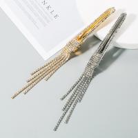 Alligator Hair Clip, Zinc Alloy, plated, fashion jewelry & for woman & with rhinestone nickel, lead & cadmium free 