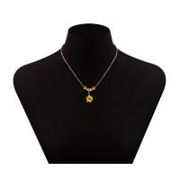 Zinc Alloy Necklace, Flower, plated, for woman, gold .7 Inch 