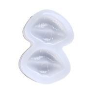 DIY Epoxy Mold Set, Silicone, Lip, durable, white, 75mm 