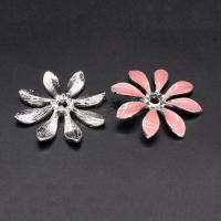 Zinc Alloy Bead Caps, Flower, DIY & enamel 23mm 