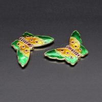 Enamel Zinc Alloy Beads, Butterfly, DIY 