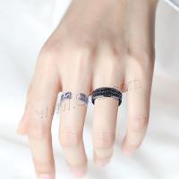 Titanium Steel Cuff Finger Ring, Round 