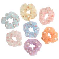 Hair Scrunchies, Etamine, with Plastic Pearl, fashion jewelry & for woman 
