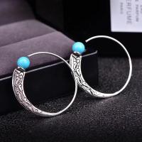 Sterling Silver Drop Earring, 925 Sterling Silver, for woman, silver color, 35mm 