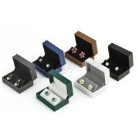 Ohrring Kasten, Kunstleder Papier, Rechteck, nachhaltiges, keine, 75x50x35mm, verkauft von PC