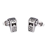 Stainless Steel Stud Earring, 316L Stainless Steel, fashion jewelry & Unisex, original color 
