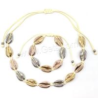Fashion Zinc Alloy Jewelry Sets, bracelet & necklace, fashion jewelry & for woman 16-26CMuff0c26-62CM 
