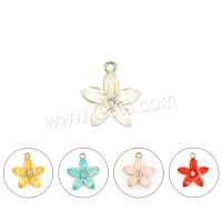Zinc Alloy Flower Pendants, with Acrylic, fashion jewelry & for woman 