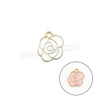 Zinc Alloy Flower Pendants, Rose, fashion jewelry & for woman 
