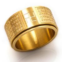 Brass Finger Ring, plated & for man 10mm 