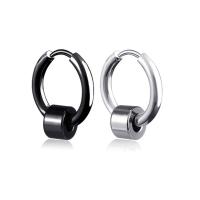 Titanium Steel Huggie Hoop Drop Earring, plated, vintage & Unisex 