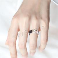 Titanium Steel Finger Ring, Round, portable & durable 