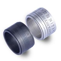 Titanium Steel Finger Ring, Round, portable & durable 