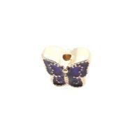 Zinc Alloy Spacer Beads, with Zinc Alloy, Butterfly, real gold plated, DIY, golden, 10*8*6mm Approx 1mm 