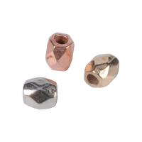 CCB Plastic Beads, Copper Coated Plastic, Polygon, durable & DIY 