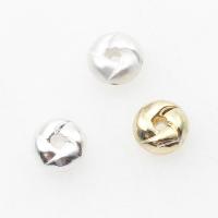 Perles intercalaires en alliage de zinc, avec alliage de zinc, Plat rond, Placage, DIY, plus de couleurs à choisir, 8*8*4mm Environ 1mm Vendu par sac