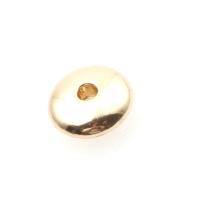 Perles intercalaires en alliage de zinc, avec alliage de zinc, Plat rond, Placage, DIY, doré, 10*10*4mm Environ 1mm Vendu par sac
