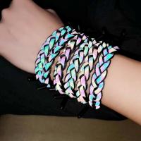 Unisex Bracelet, Cotton Cord, with Zinc Alloy, plated, fashion jewelry .7 Inch 